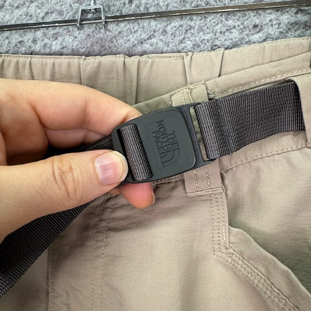 North‎ Face Pants Mens L Beige Paramount Peak Convertible Cargo Outdoor Wide Leg
